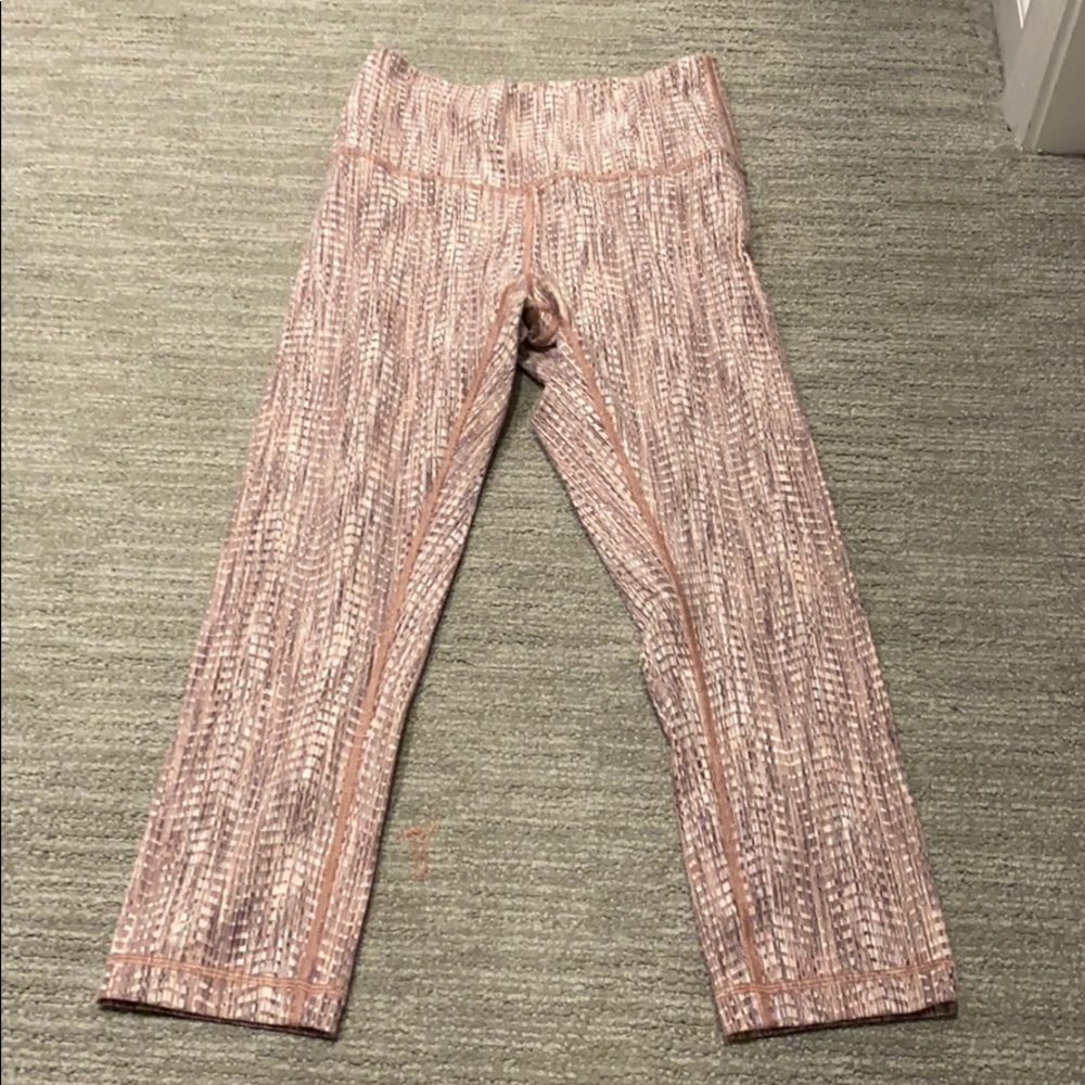 Pink Lululemon crops